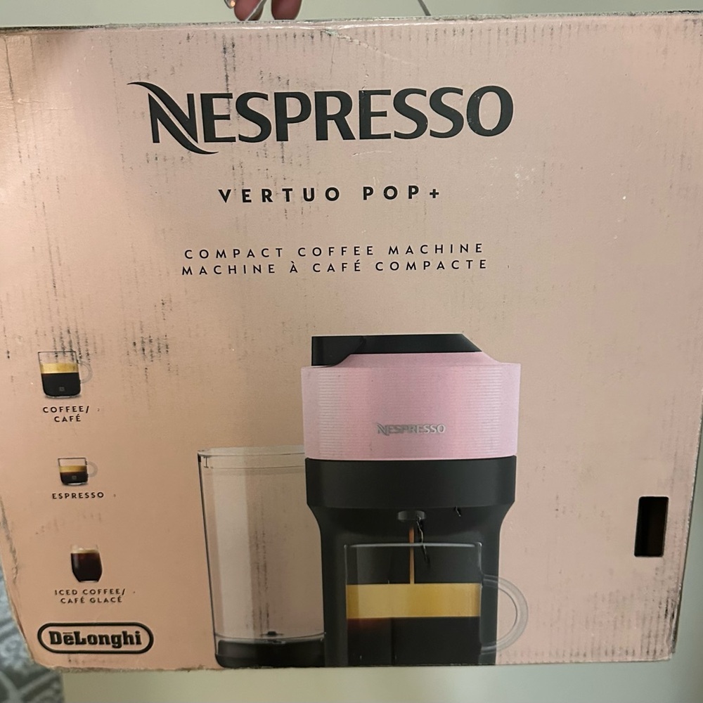 COPY - Nespresso Vertuo Pop+ Coffee Machine - Pink and Black